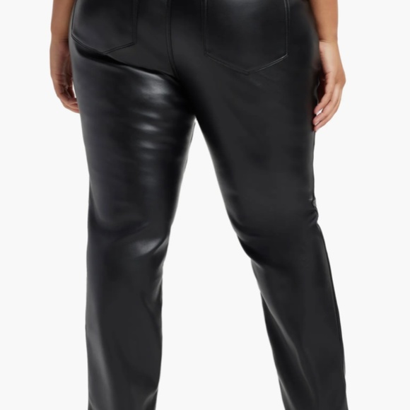 Good American Good Icon Faux Leather Pants - Picture 14 of 16